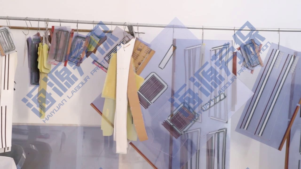 勞保服模板機應用