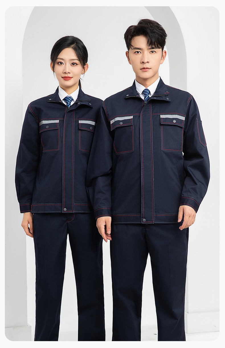 LJ-9601ZR 純棉春秋阻燃工作服套裝耐磨防燙電焊工專用工裝定制(圖14)