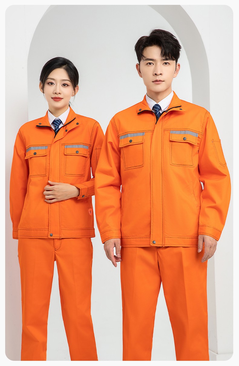 LJ-9601ZR 純棉春秋阻燃工作服套裝耐磨防燙電焊工專用工裝定制(圖15)