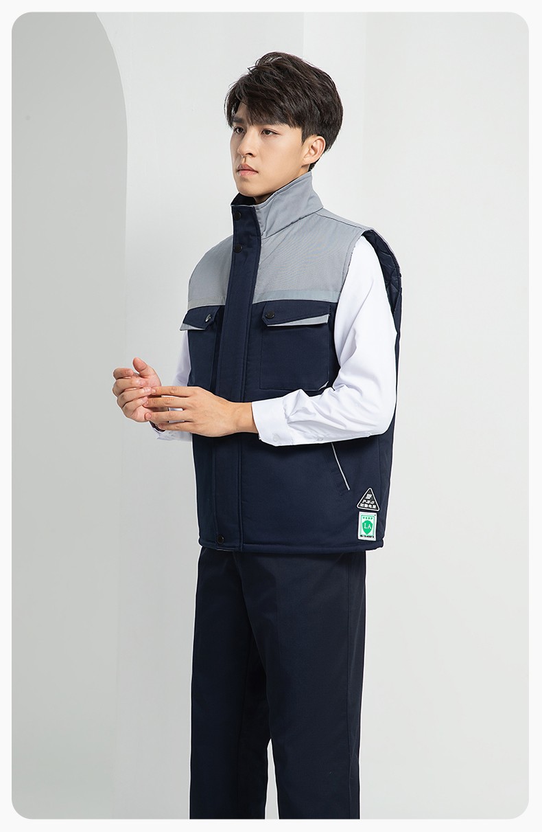 LW-9983  防靜電秋冬工程棉馬甲工裝團(tuán)體廣告志愿者義工馬夾背心工作服定制(圖21)