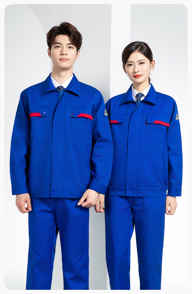 YM-20801S 防靜電工作服套裝男秋冬雙層加厚化工廠電子廠電工裝加油站勞保服(圖16)