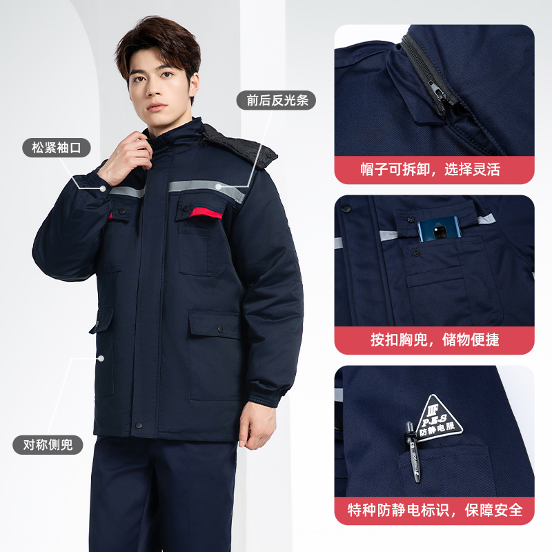 YM-20901Z 加油站靜電工作棉服